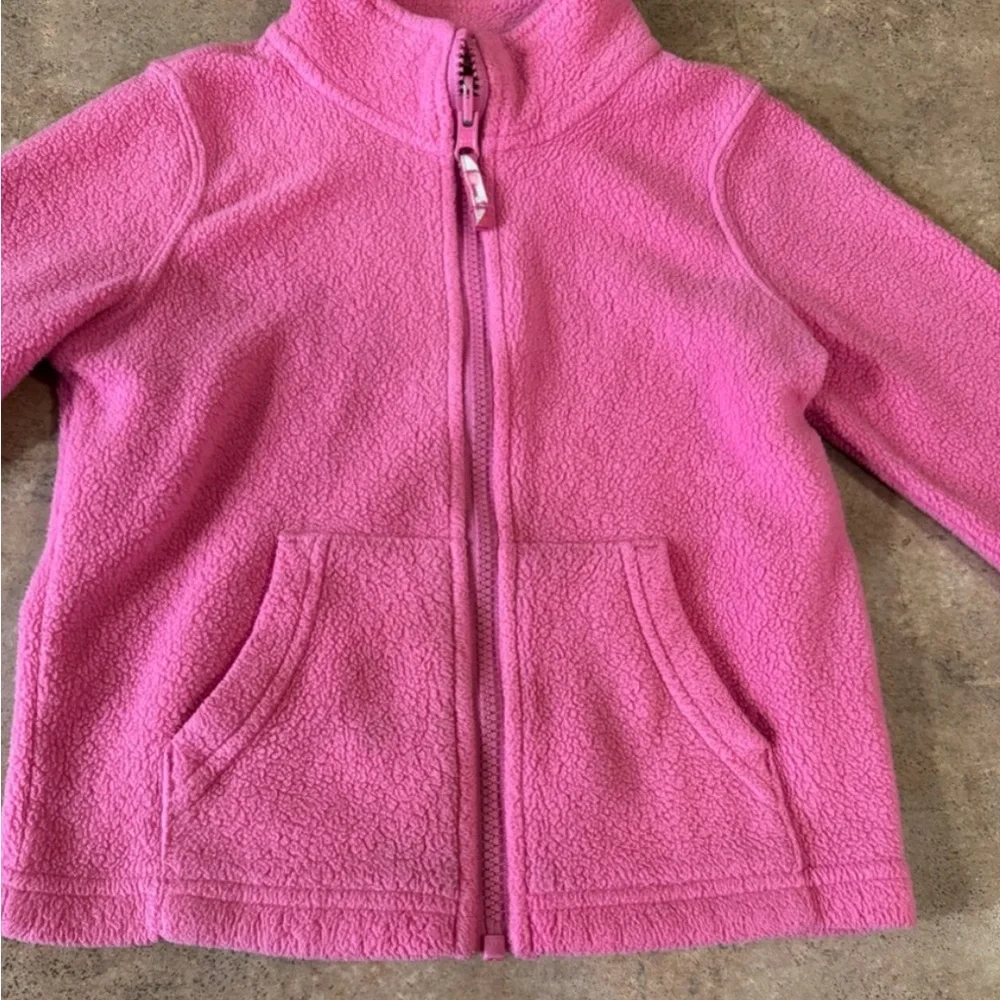 The Children's Place Pink Full Zip Fleece Lightweight Sweater Size 5T